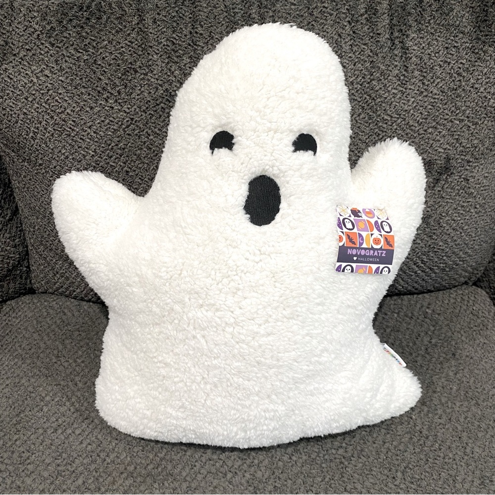 Novogratz Halloween Plush Ghost Pillow